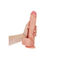 REALROCK Straight Realistic Dildo with Balls - Flesh 25.5cm (10") Dong w Suction