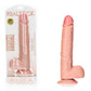 REALROCK Straight Realistic Dildo with Balls - Flesh 30.5cm (12") Dong w Suction