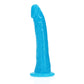 Shots Toys | REALROCK 15.5cm Slim Glow in the Dark Neon - Blue (6") Dildo Dong