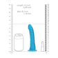 Shots Toys | REALROCK 15.5cm Slim Glow in the Dark Neon - Blue (6") Dildo Dong