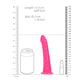 Shots Toys | REALROCK 15.5cm Slim Glow in the Dark Neon - Pink (6") Dildo Dong