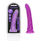 Shots Toys | REALROCK 18cm Slim Glow in the Dark Neon - Purple (7") Dildo Dong