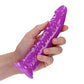 Shots Toys | REALROCK 18cm Slim Glow in the Dark Neon - Purple (7") Dildo Dong