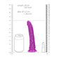 Shots Toys | REALROCK 18cm Slim Glow in the Dark Neon - Purple (7") Dildo Dong