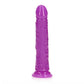 Shots Toys | REALROCK 20cm Slim Glow in the Dark Neon - Purple (8") Dildo Dong