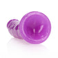 Shots Toys | REALROCK 20cm Slim Glow in the Dark Neon - Purple (8") Dildo Dong