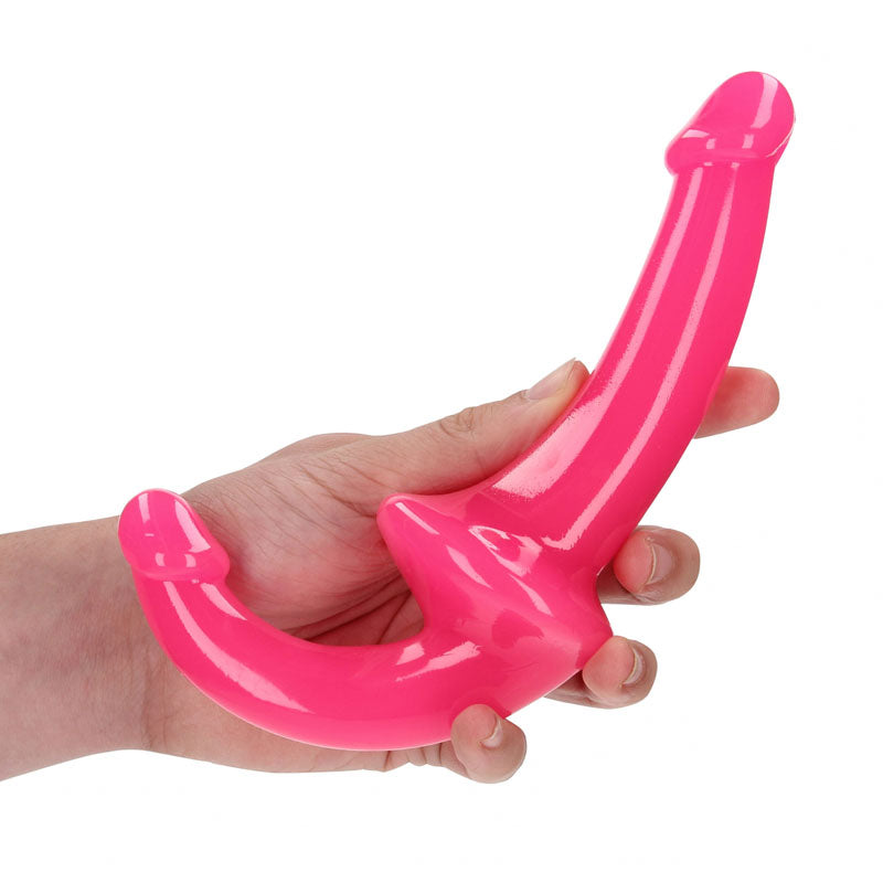 Shots Toys | REALROCK 13.5cm (6") Strapless Strap-On Glow in the Dark - Pink