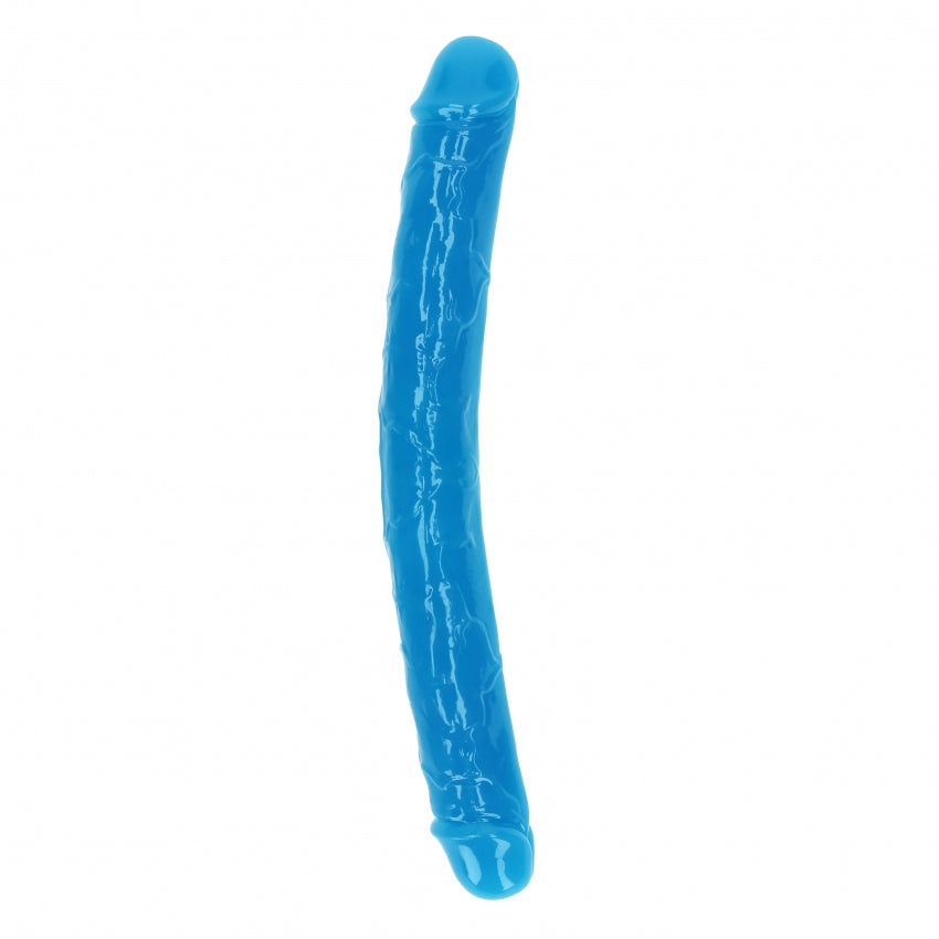 Shots Toys | REALROCK 30cm Double Dong - Blue (12") Glow In The Dark