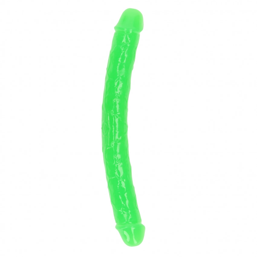 Shots Toys | REALROCK 30cm Double Dong - Green (12") Glow In The Dark