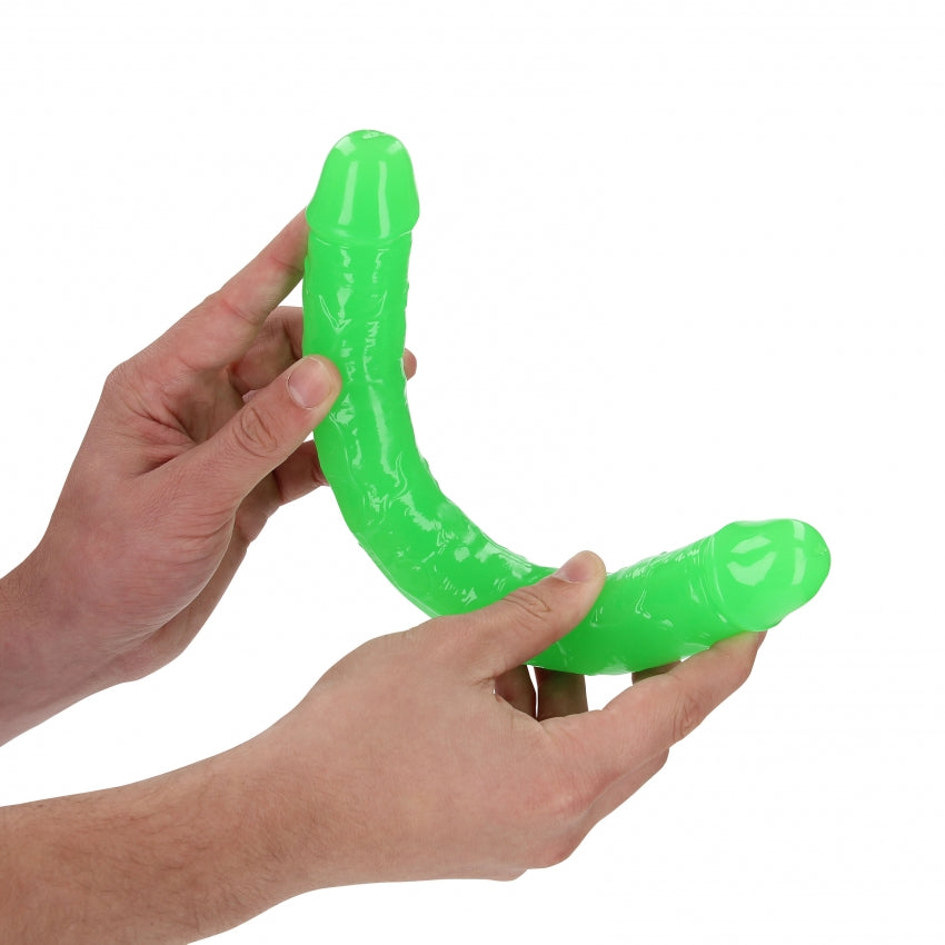 Shots Toys | REALROCK 30cm Double Dong - Green (12") Glow In The Dark