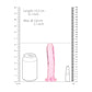 Shots Toys | REALROCK Crystal Clear 15.5cm Straight Dildo - Pink 6" Dong