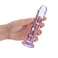 Shots Toys | REALROCK Crystal Clear 15.5cm Straight Dildo - Purple 6" Dong