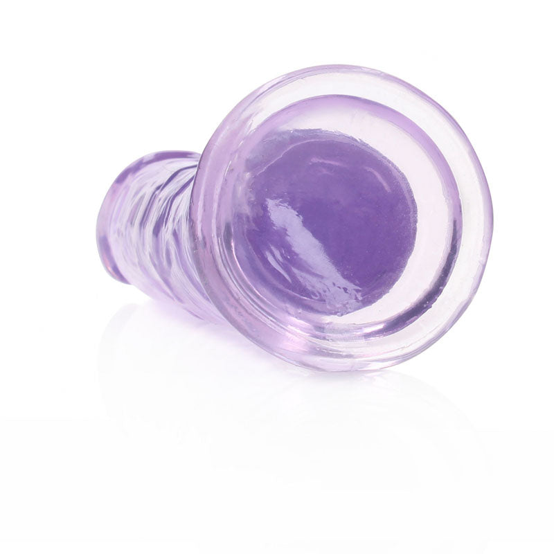 Shots Toys | REALROCK Crystal Clear 15.5cm Straight Dildo - Purple 6" Dong