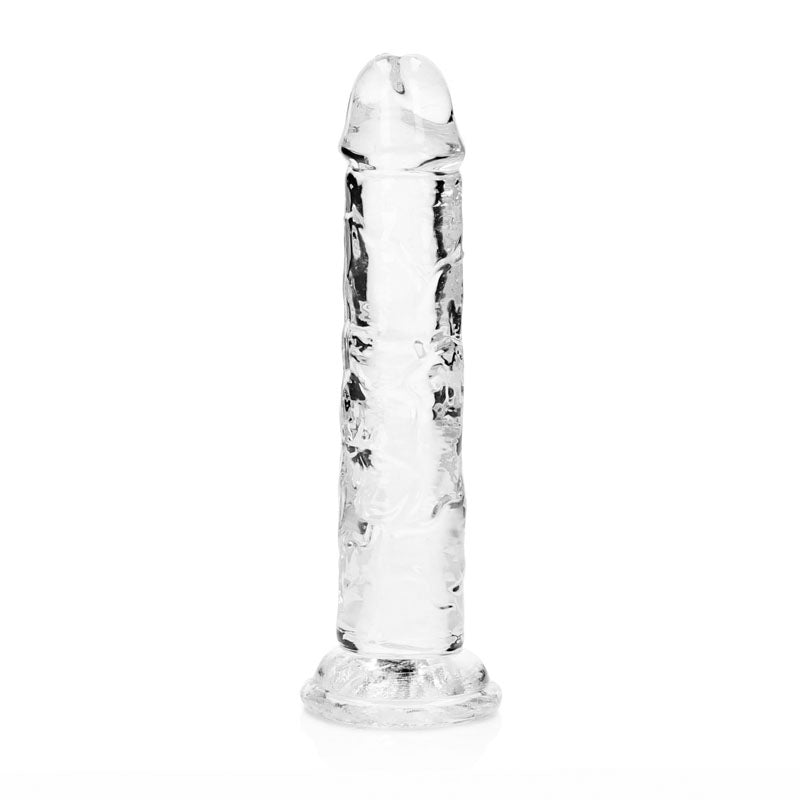 Shots Toys | REALROCK Crystal Clear 15.5cm Straight Dildo - Clear 6" Dong