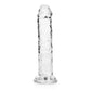 Shots Toys | REALROCK Crystal Clear 15.5cm Straight Dildo - Clear 6" Dong