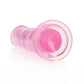 Shots Toys | REALROCK Crystal Clear 18cm Straight Dildo - Pink 7" Dong