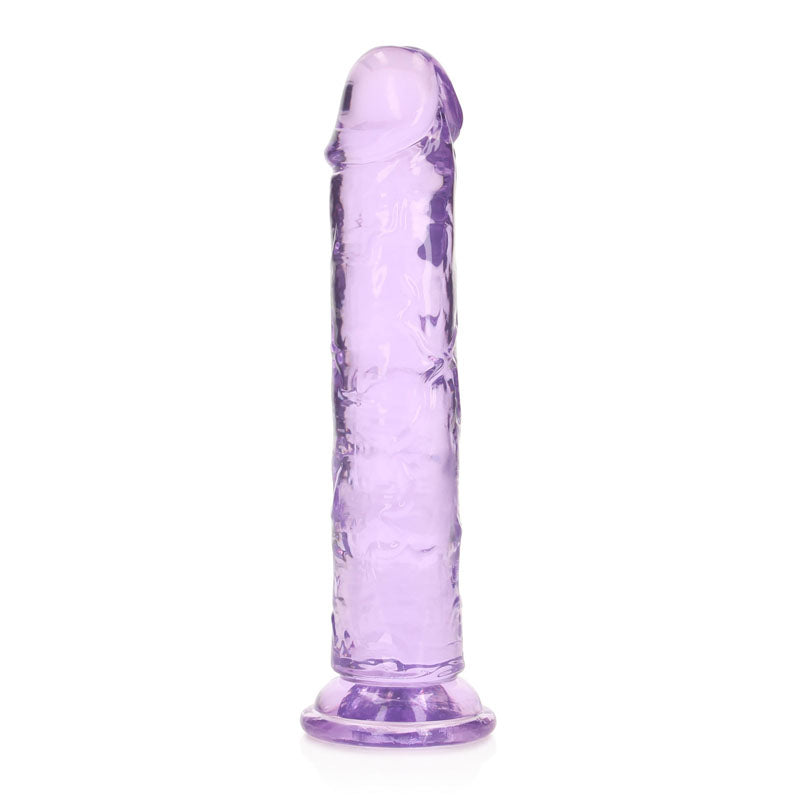 Shots Toys | REALROCK Crystal Clear 18cm Straight Dildo - Purple 7" Dong