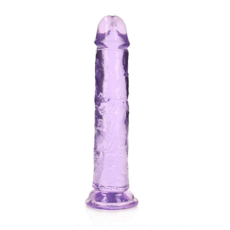 Shots Toys | REALROCK Crystal Clear 18cm Straight Dildo - Purple 7" Dong