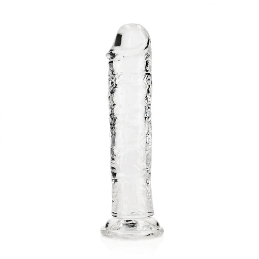 Shots Toys | REALROCK Crystal Clear 18cm Straight Dildo - Clear 7" Dong