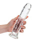 Shots Toys | REALROCK Crystal Clear 25cm Straight Dildo - Clear 10" Dong