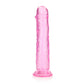 Shots Toys | REALROCK Crystal Clear 31cm Straight Dildo - Pink 11" Dong