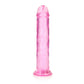 Shots Toys | REALROCK Crystal Clear 31cm Straight Dildo - Pink 11" Dong