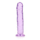 Shots Toys | REALROCK Crystal Clear 31cm Straight Dildo - Purple 11" Dong