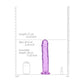 Shots Toys | REALROCK Crystal Clear 31cm Straight Dildo - Purple 11" Dong