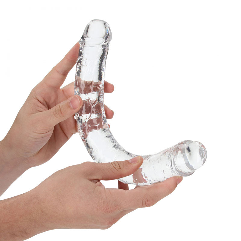 Shots Toys | REALROCK 34cm Double Dong - Clear 34cm (14") Double Dong