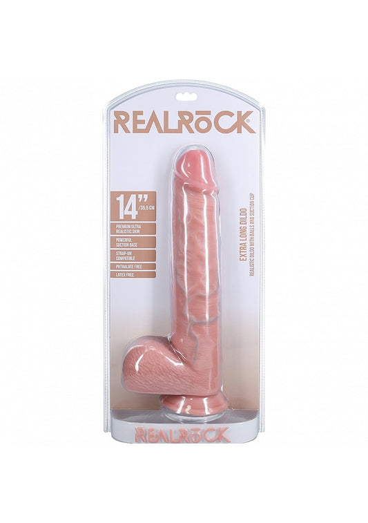 Shots Toys | REALROCK - Extra Long with Balls 14" Dildo