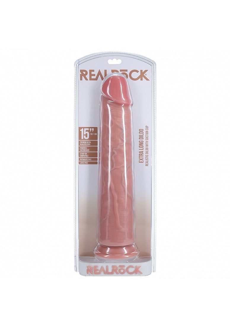 Shots Toys | REALROCK - Extra Long no Balls 15" Dildo