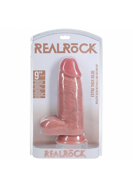 Shots Toys | REALROCK - Extra Thick with Balls 9" Dildo