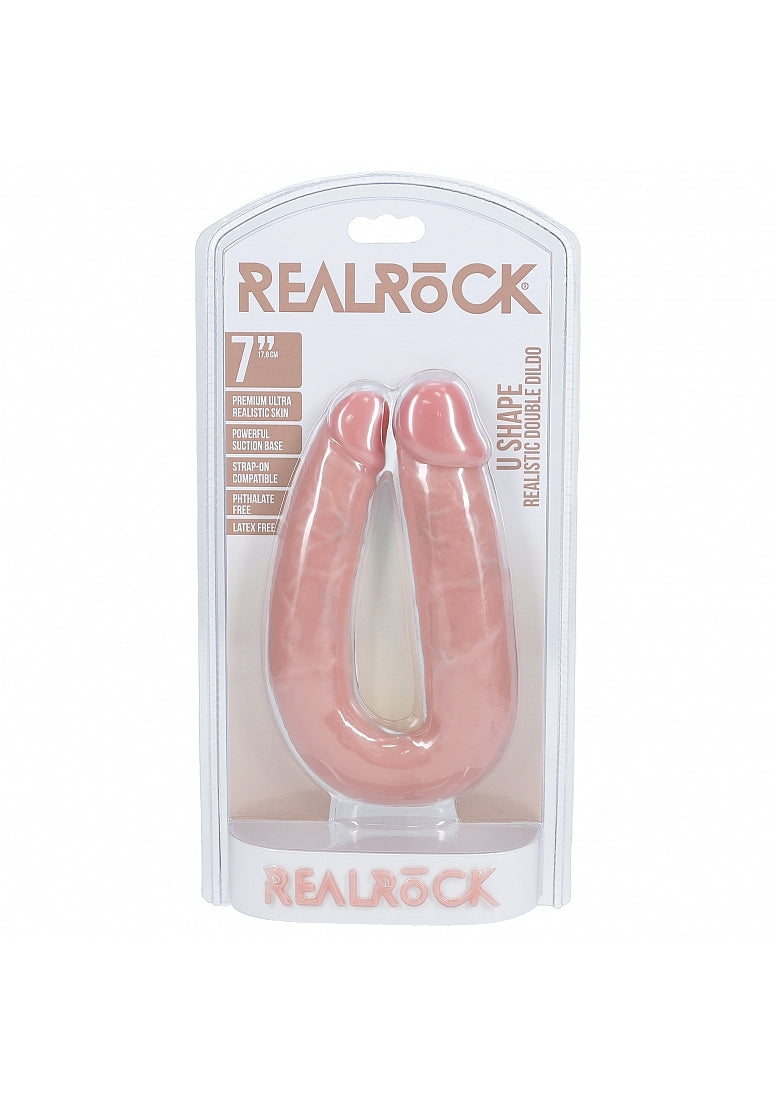 Shots Toys | REALROCK - U Shaped Double Dildo 7"