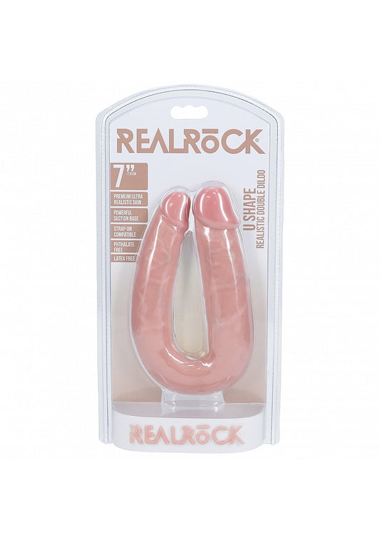 Shots Toys | REALROCK - U Shaped Double Dildo 7"