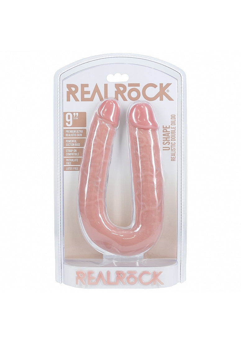 Shots Toys | REALROCK - U Shaped Double Dildo 9"