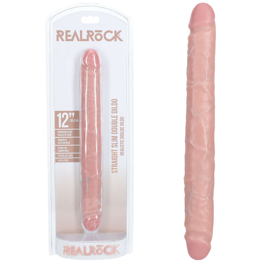 Shots Toys | REALROCK 30cm Slim Double Dildo - Flesh (12")