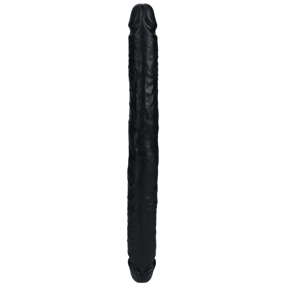 Shots Toys | REALROCK 35cm Slim Double Dildo - Black (14") Slim