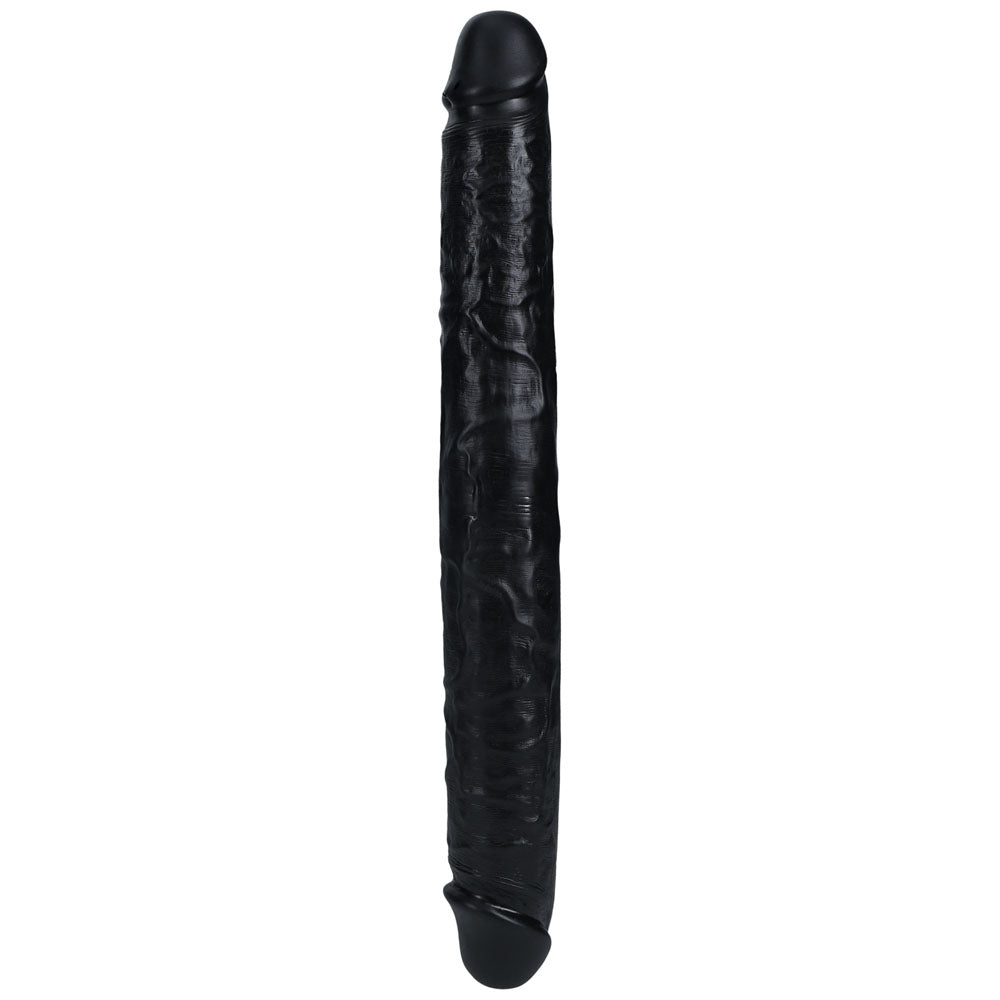 Shots Toys | REALROCK 35cm Thick Double Dildo - Black (14") Thick