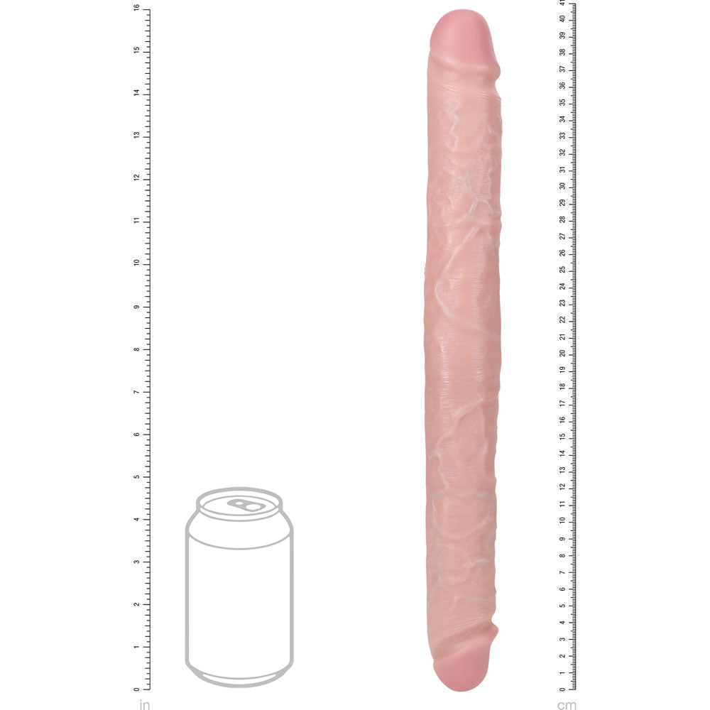 Shots Toys | REALROCK 40cm Thick Double Dildo - Flesh (16") Thick