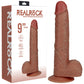 Shots Toys | REALROCK Realistic Vibrating + Balls - Tan 22.9cm (9") Dildo Dong