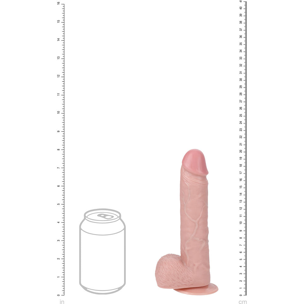 Shots Toys | REALROCK Realistic Vibrating + Rotating Cock + Balls - Flesh 20.3cm (8") Dildo Dong