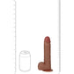 Shots Toys | REALROCK Realistic Vibrating + Rotating Cock + Balls - Tan 20.3cm (8") Dildo Dong