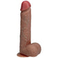 Shots Toys | REALROCK Realistic Vibrating + Thrusting Cock with Balls - Tan 20.3cm (8") Dildo Dong