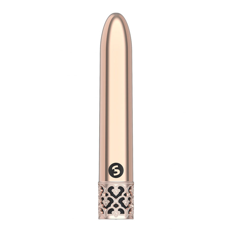 Shots Toys | ROYAL GEMS Shiny - ABS Rose Gold 10.8cm USB Rechargeable Bullet