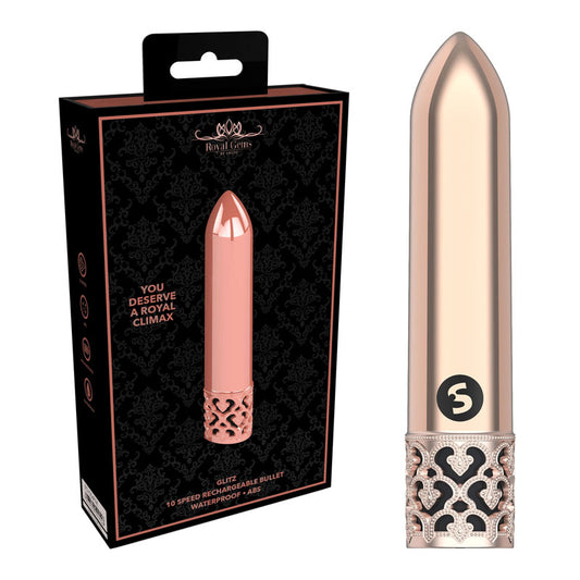 Shots Toys | ROYAL GEMS Glitz - ABS Rose Gold 8.8cm USB Rechargeable Bullet (Copy)