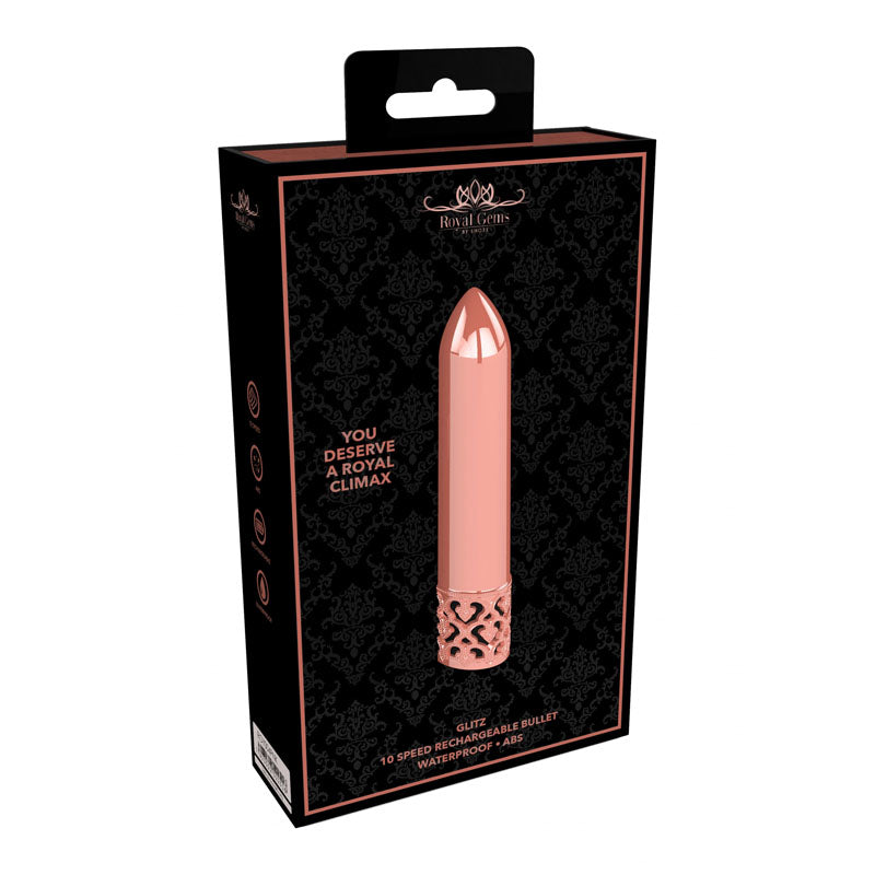 Shots Toys | ROYAL GEMS Glitz - ABS Rose Gold 8.8cm USB Rechargeable Bullet (Copy)