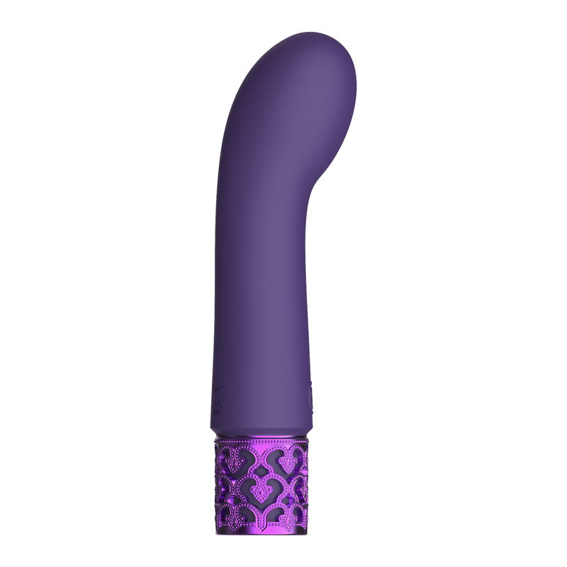 Shots Toys | ROYAL GEMS Bijou - Silicone Purple 12cm USB Rechargeable Bullet