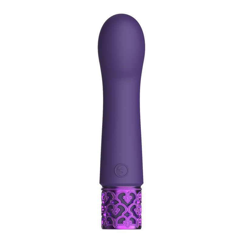 Shots Toys | ROYAL GEMS Bijou - Silicone Purple 12cm USB Rechargeable Bullet