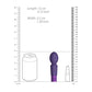 Shots Toys | ROYAL GEMS Bijou - ROYAL GEMS Brilliant - Silicone Purple 12cm USB Rechargeable Mini Massager Wand