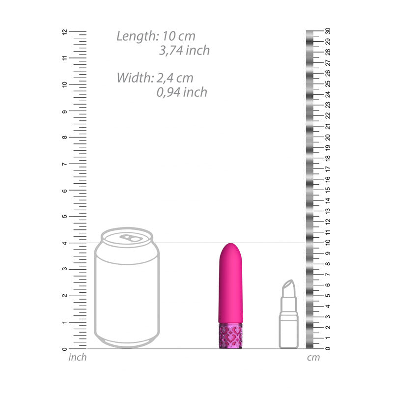 Shots Toys | ROYAL GEMS Imperial - Silicone Pink 10cm USB Rechargeable Bullet